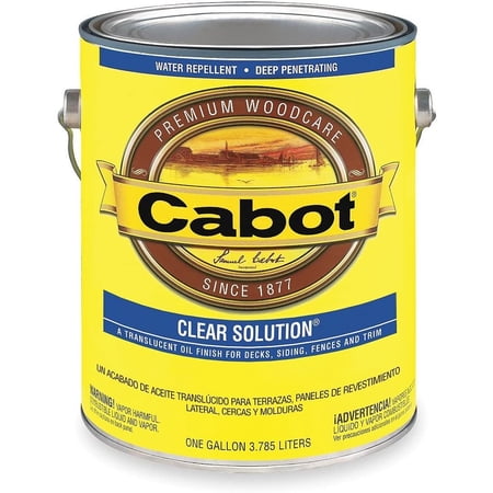 Cabot Creamery Translucent Wood Stain Flat Finish - Clear - 1 Gal — Exterior Wood Surfaces, UV-Resistant Formula