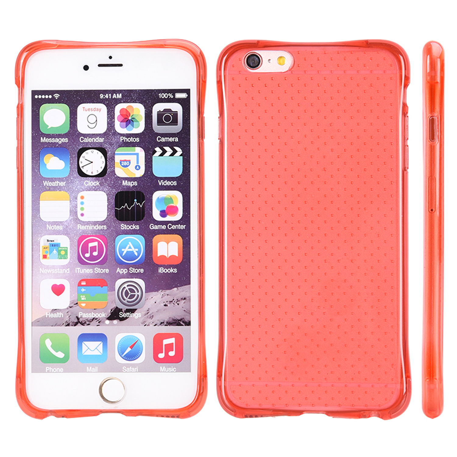 Translucent Crystal Slim Flexible Dotted TPU Skin Case for iPhone 6 iPhone 6s