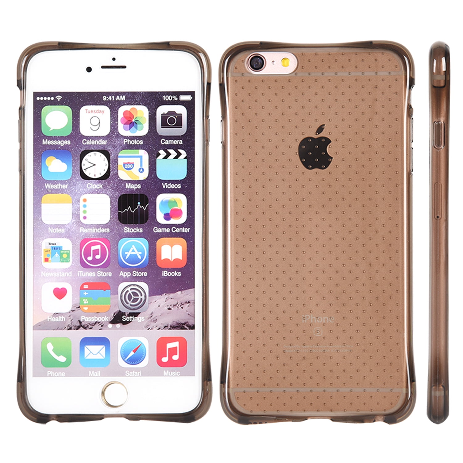 Translucent Crystal Slim Flexible TPU Skin Case for iPhone 6 Plus iPhone 6s Plus