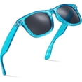 thumbnail image 1 of Translucent Frame Colorful Neon 80s Sunglasses for Men Women Reflective Mirrored Sun Glasses, 1 of 6
