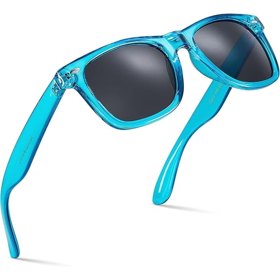 Translucent Frame Colorful Neon 80s Sunglasses for Men Women Reflective Mirrored Sun Glasses