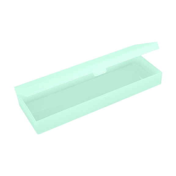 Translucent Frosted Pencil Case, Large Capacity Plastic Stationery Box, Multi-functional Long Storage Organizer for Pens and Desk Supplies, SouMaox