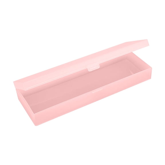Translucent Frosted Pencil Case, Large Capacity Plastic Stationery Box, Multi-functional Long Storage Organizer for Pens and Desk Supplies, SouMaox