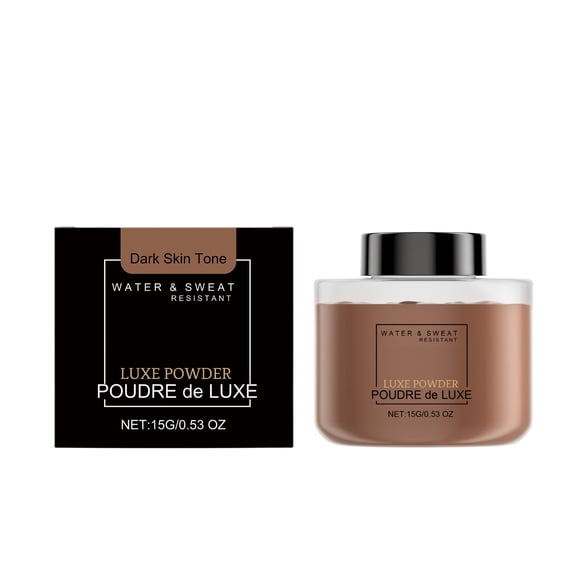 Translucent Loose Setting Powder for Face Oil Control Makeup Lock Long-Lasting Mattifying Powder Blur Pores Fine Lines Sheer Finish - 3 Shades for Fair Medium Deep Skin Tone with Vitamin E - 15g