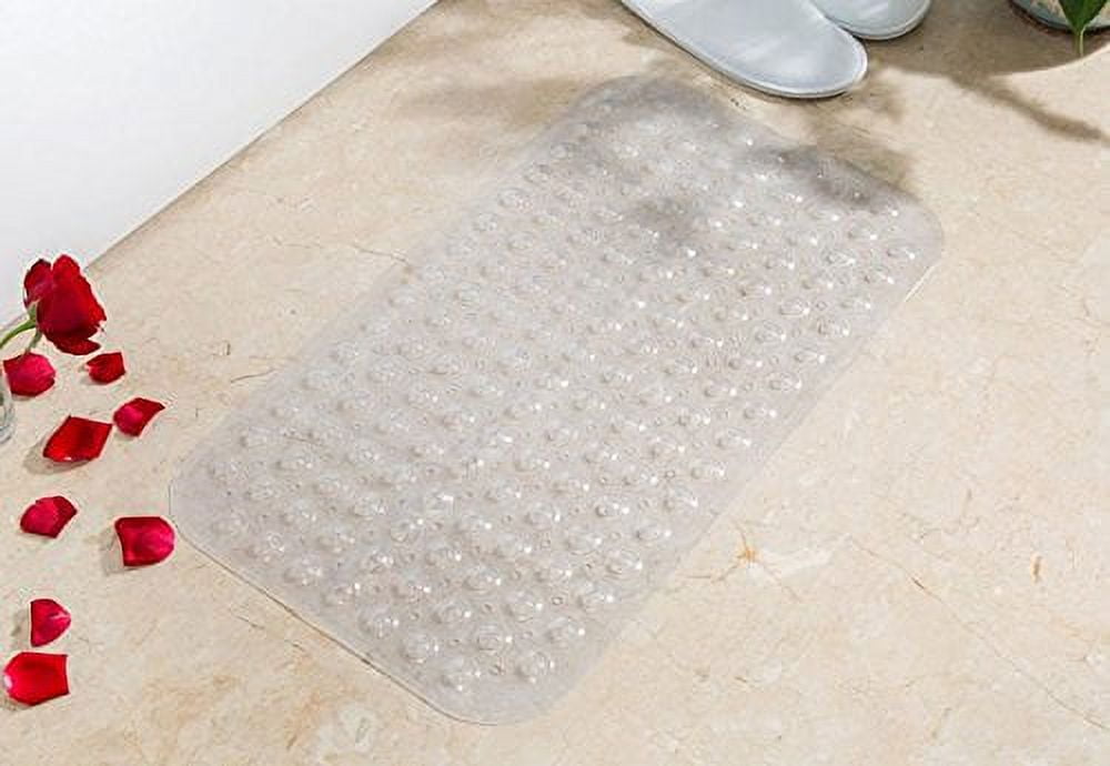 Translucent NonSlip Bath and Shower Mat to Prevent Slippage 20.86''x21