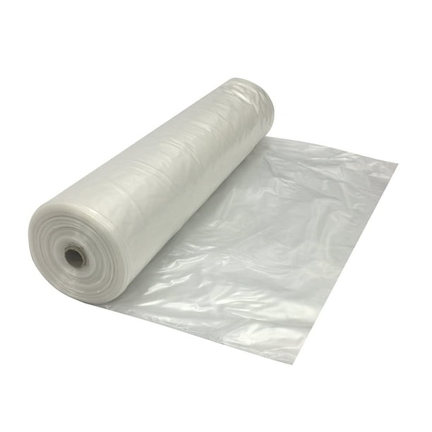 Translucent Opaque Plastic Poly Sheeting Visqueen for Painting Landscaping Construction 12 x 100 6mil Translucent Opaque Walmart Business Supplies