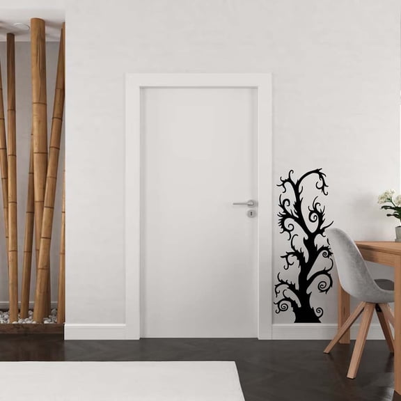 Translucent PVC Self Adhesive Wall Stickers Waterproof Decals for Home Living Room Bedroom Wall Decoration Tree 960x300mm 3 sheets/set. for DIY