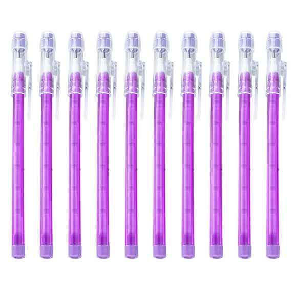 Translucent Pencil Multi Point Pencil Multicolor Not-Sharpening Stackable Pencils Popup Plastic Pencil with Eraser Top