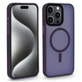 thumbnail image 1 of TwinTech Shockproof Back Cover Case for Apple iPhone 15 Pro Max, Dark Purple, 1 of 7