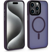 Translucent Phone Case Compatible with iPhone 17 Pro Max | Slim Military-Grade Shockproof Design | Color Fade Resistant | Proper and Precise Fit | MagSafe Compatible | Dark Purple