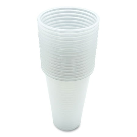 Translucent Plastic Cold Cups, 20 oz, Clear, 50/Pack | Bundle of 10 Packs