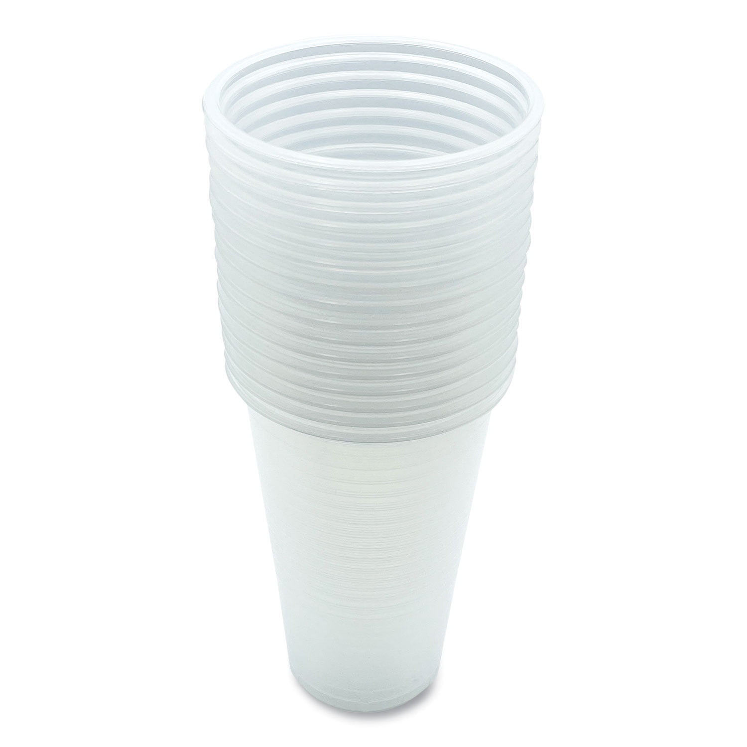 Translucent Plastic Cold Cups, 20 oz, Clear, 50/Pack Translucent Plastic Cold Cups, 20 oz, Clear, 50/Pack