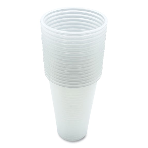 Translucent Plastic Cold Cups, 20 oz, Clear, 50/Pack | Bundle of 2 Packs