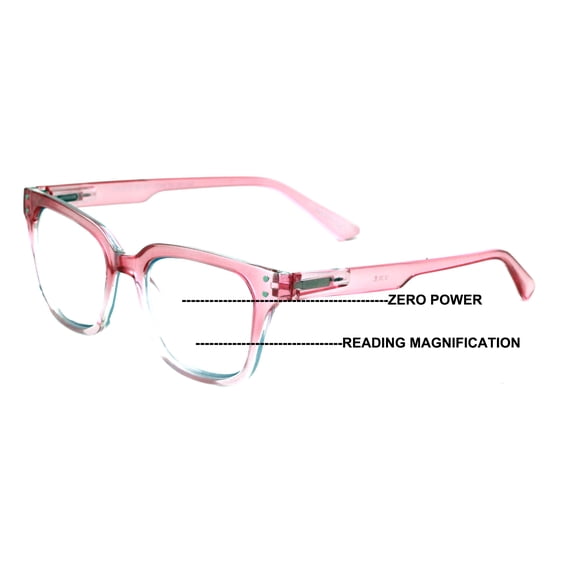 Zero Power Spectacles Translucent Progressive Reading Glasses โ No Line or Bubble โ Clear ...