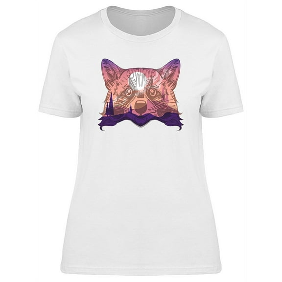 Translucent Raccoon Graphic Tee Women's -Image by Shutterstock