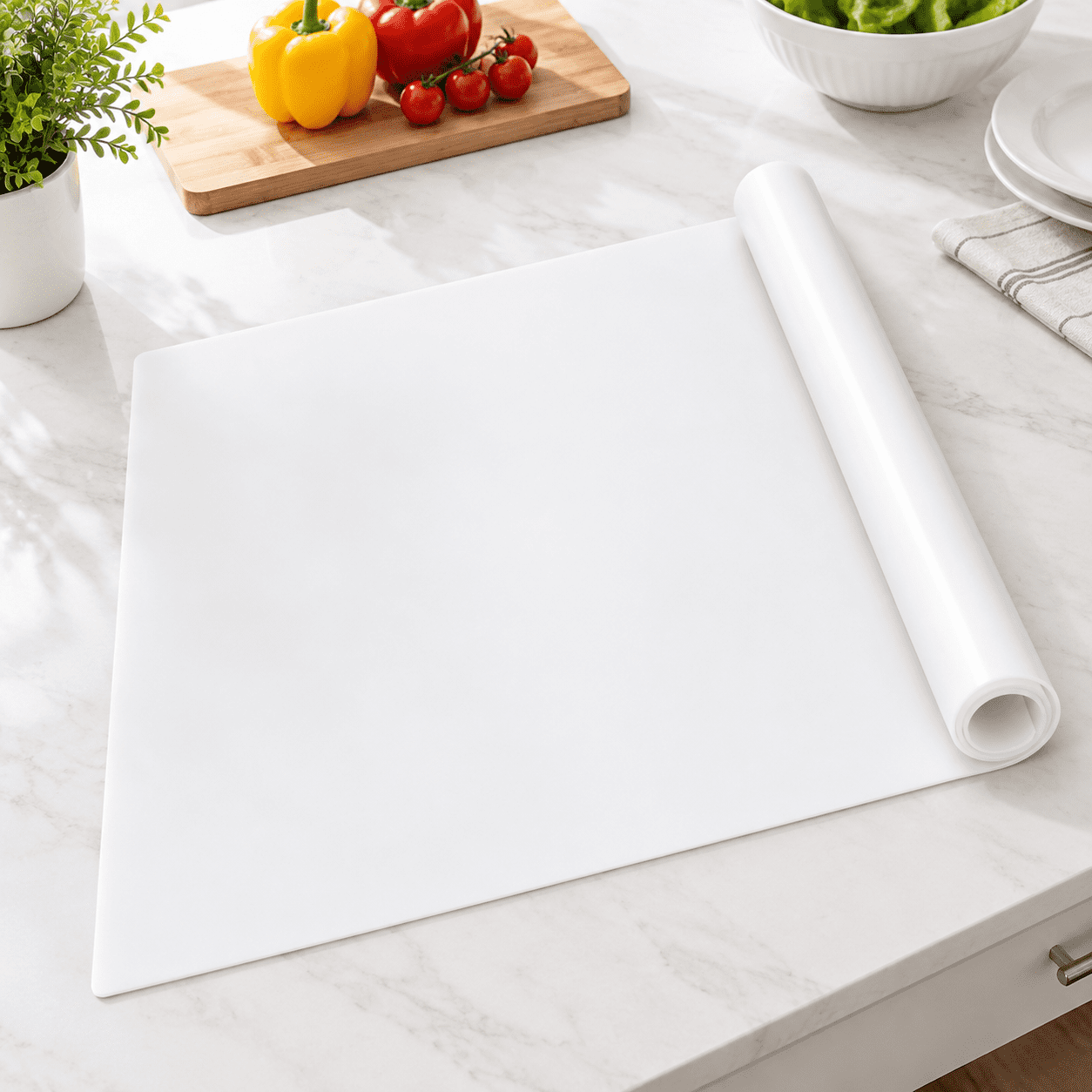 Translucent Silicone Kitchen Counter Mat, 78.7