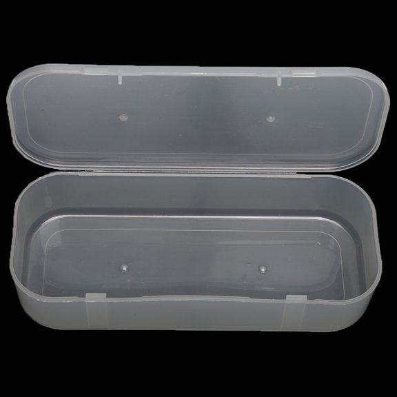 Translucent Small Oval Makeup Organizer Tattoo Accessory Container Case 5.7 x 2.2 in / 14.5 x 5.5 cm