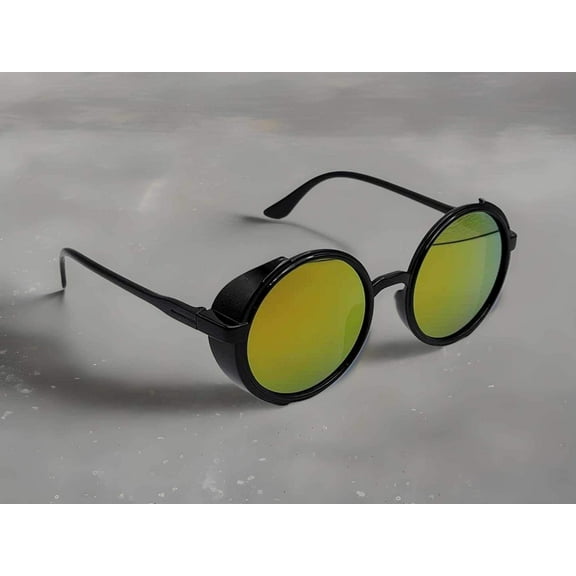 Translucent Steampunk Goggles Glasses Round Sunglasses Emo Retro