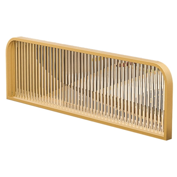 Translucent Striped Glass Decorative Partitions Grille Table Top Countertop Screen Partition Divider Separator Privacy Screen Panel Low Fence for Restaurant Desk good