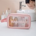 thumbnail image 1 of Translucent Toiletry Bag for Women & Men | PVC Travel Cosmetic Organizer | Makeup & Accessories Storage Case | Multiple Sizes Available, 1 of 7