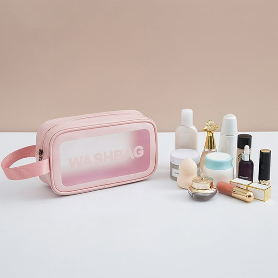 Translucent Toiletry Bag for Women & Men | PVC Travel Cosmetic Organizer | Makeup & Accessories Storage Case | Multiple Sizes Available