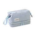 thumbnail image 1 of Translucent Waterproof Cosmetic Bag,Portable Travel Toiletry Organizer,Hangable Zipper Carry Pouch,Large Capacity Multi Compartment Bag,Easy Clean Durable Material,Travel Daily Bathroom Essentials, 1 of 9