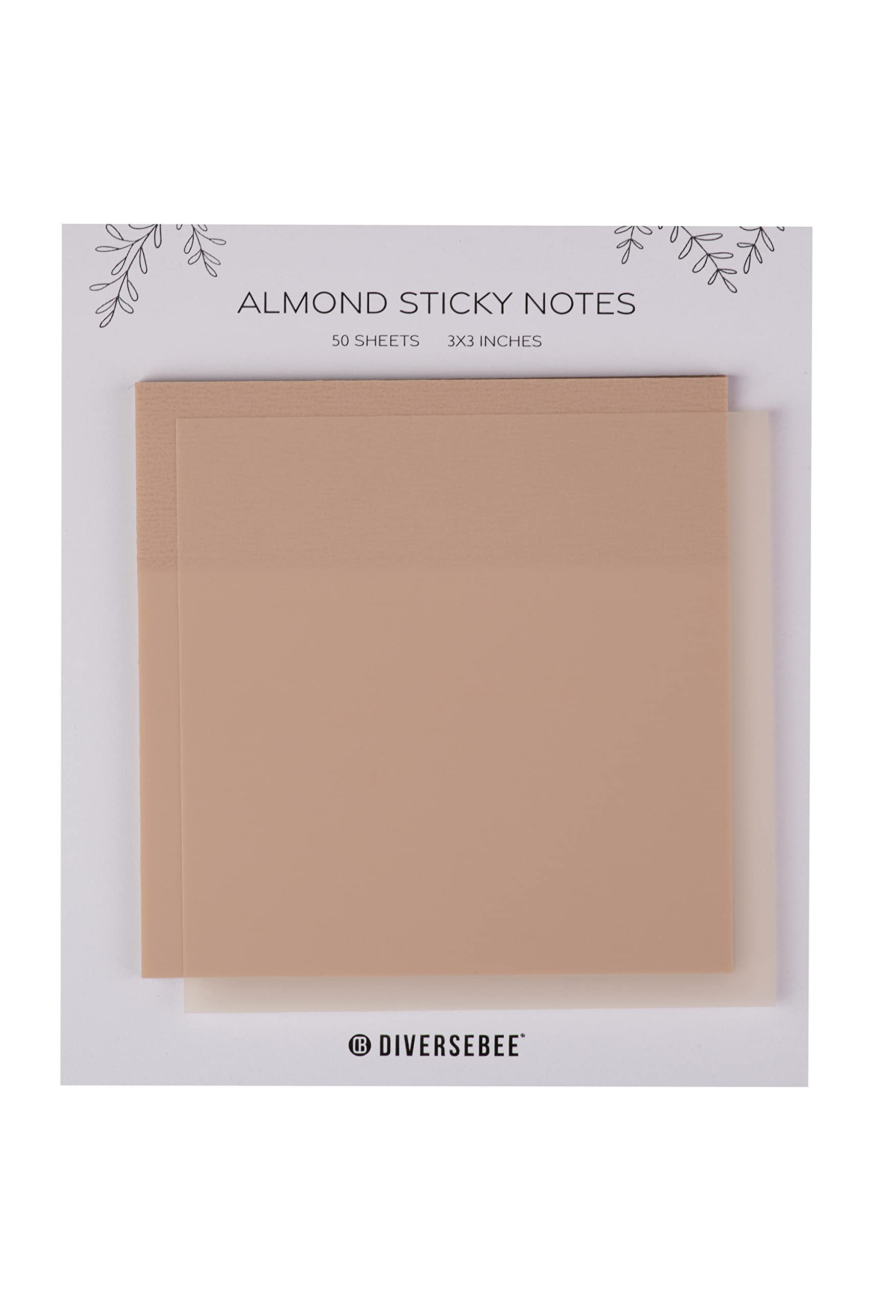 Translucent sticky notes, 50 sheets pastel clear sticky tabs, 3x3 inch ...