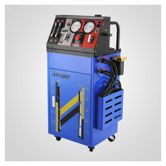 Transmission Fluid Flush Machine for Automatic 12V DC 12L Capacity with 28 Connectors Pressure Gauge Oil Exchange for Gasoline and Vehicles