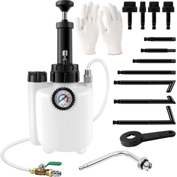 Transmission Fluid Pump Kit,3L Manual Fluid Transfer Pump Oil Pump with 12 ATF Refill Adapters,Automotive Oil Filling Filler System Fluid Pump Tool