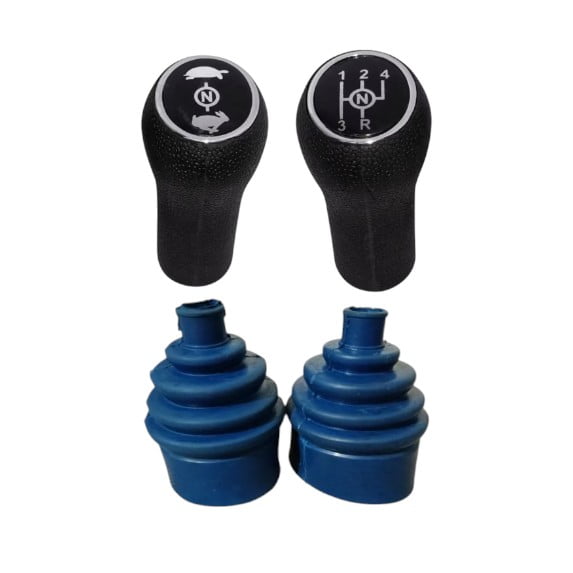 Transmission Gear Lever Shift Knob Set With Boots For Ford 3600 Tractor