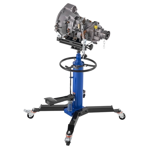 Transmission Jack 0.75 Ton 1660lbs with Swivel Wheel & Pedal, 34.6-69.3in Garage/Shop