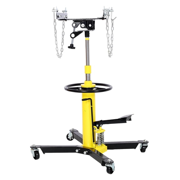 Transmission Jack 1660lbs, Hydraulic Lift Jack 2 Stage Dual Spring, 360° Swivel, Automotive Jack for Car Repair