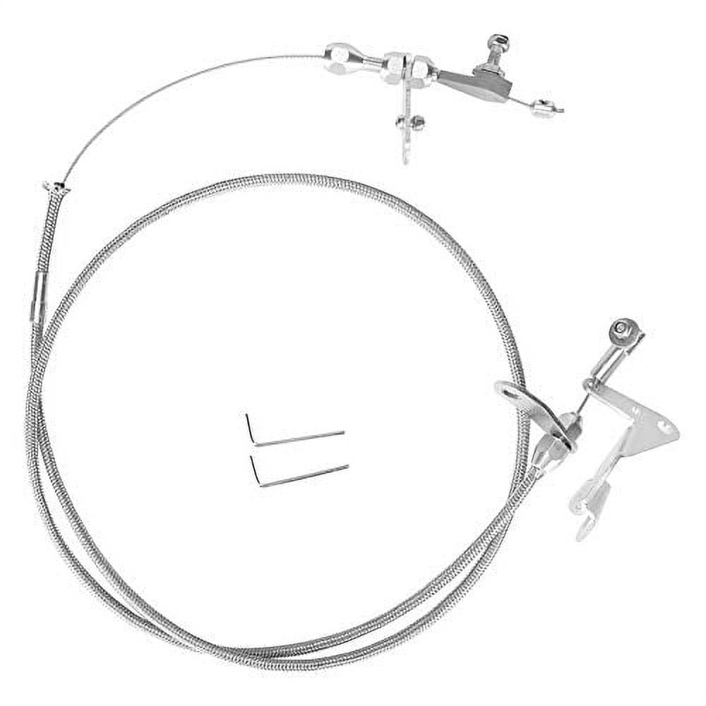 Transmission Kick Down Cable, Stainless Braided Kickdown Cable Detent