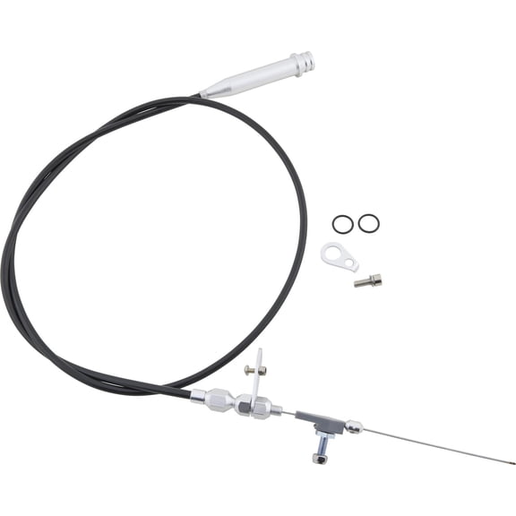 Transmission Kickdown Cable Kit, 700R4 Chevy/GM, Tuned Port, BLK