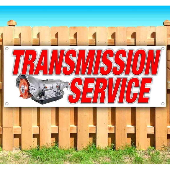 Transmission Service 13 oz Vinyl Banner With Metal Grommets