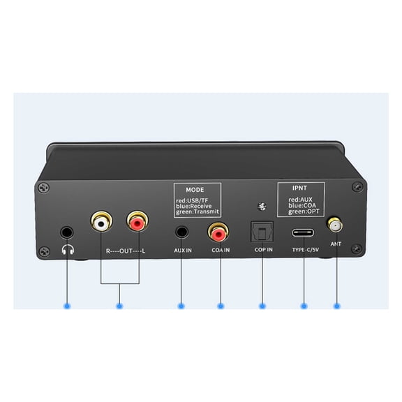 Transmitter Receiver PC TV Audio Switcher Headset Adapter Low Latency Music Adapter Mic Preamplifier ,Easy to Use