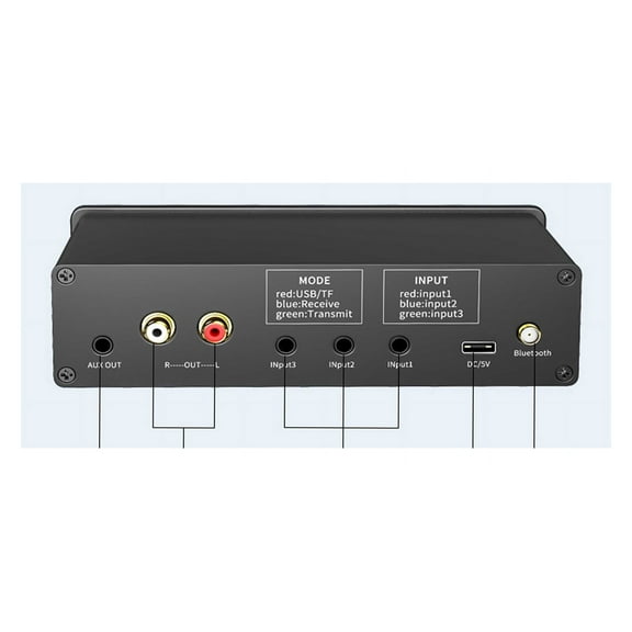 Transmitter Receiver PC TV Audio Switcher Headset Adapter Low Latency Music Adapter Mic Preamplifier ,Unparalleled Video Performance