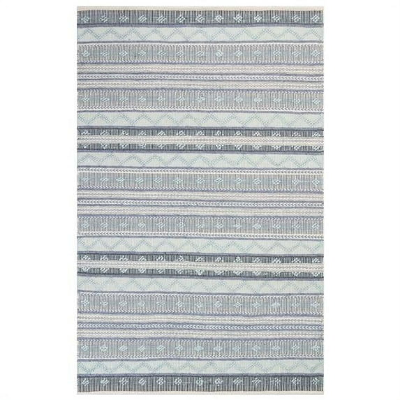 Transocean CMS81827103 Liora Manne Cosmos Gypsy Stripe Indoor & Outdoor Rug, Blue - 8 ft. 3 in. x 11 ft. 6 in.