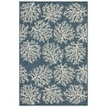 thumbnail image 1 of Transocean CRE58844133 Liora Manne Carmel Coral Indoor & Outdoor Rug, Navy - 4 ft. 10 in. x 7 ft. 6 in., 1 of 7