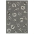 thumbnail image 1 of Transocean CRER8841497 Liora Manne Carmel Shells Indoor & Outdoor Rug, Grey - 23 in. x 7 ft. 6 in., 1 of 6