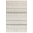 thumbnail image 1 of Transocean PYM58601038 Liora Manne Plymouth Modern Stripe Indoor & Outdoor Rug, Silver - 4 ft. 10 in. x 7 ft. 6 in., 1 of 6