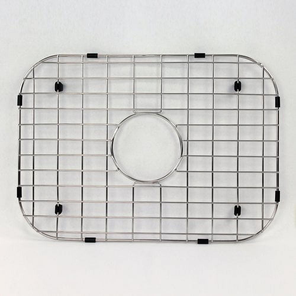 Style Selections 11.81-in x 13.19-in Center Drain Stainless Steel Sink Grid  in the Sink Grids & Mats department at
