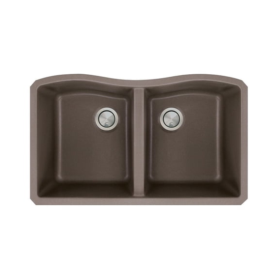 Transolid Aversa Granite 32-in Undermount Kitchen Sink Espresso