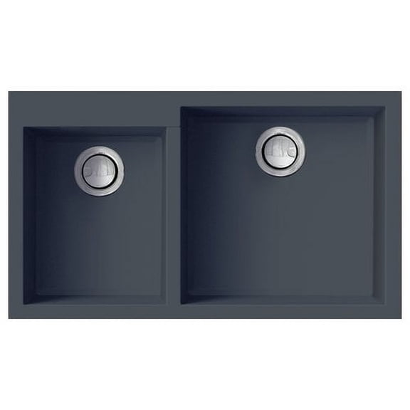 Transolid 33'' x 19'' Double Basin Undermount Kitchen Sink