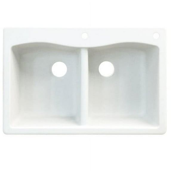Transolid 33" x 22" Top Mount Aversa Granite Kitchen Sink, Available in Various Colors