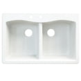 thumbnail image 1 of Transolid Aversa 33'' L x 22'' W Double Basin Drop-in Kitchen Sink, 1 of 4