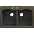 thumbnail image 1 of Transolid 33" x 22" Top Mount Aversa Granite Kitchen Sink, Available in Various Colors, 1 of 4