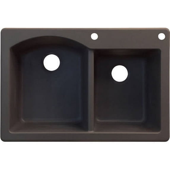 Transolid 33" x 22" Top Mount Aversa Granite Kitchen Sink, Available in Various Colors
