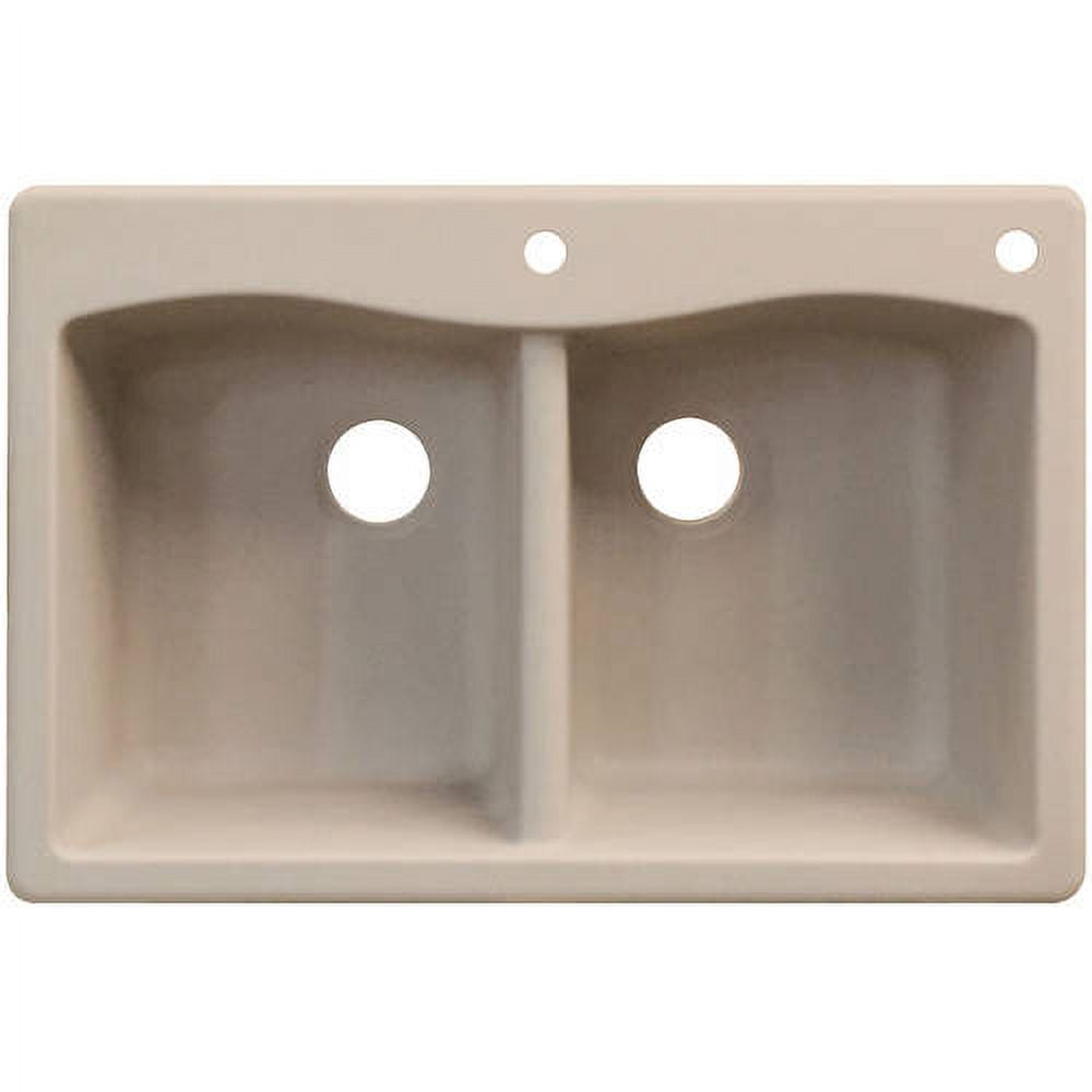 Transolid 33" x 22" Top Mount Aversa Granite Kitchen Sink, Available in Various Colors