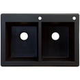 thumbnail image 1 of Transolid 33" x 22" Top Mount Radius Granite Kitchen Sink, Available in Various Colors, 1 of 4